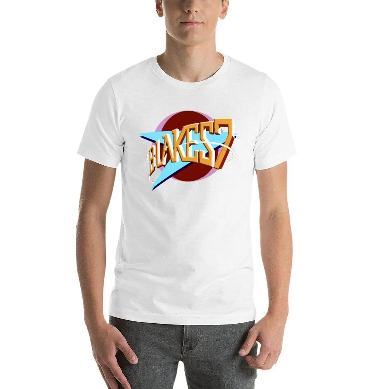 بليكس 7 شعار تي شيرت تي شيرت الرجال 100% القطن الفاخرة العلامة التجارية رجل تي شيرت القطن الثقيل تي شيرت #4