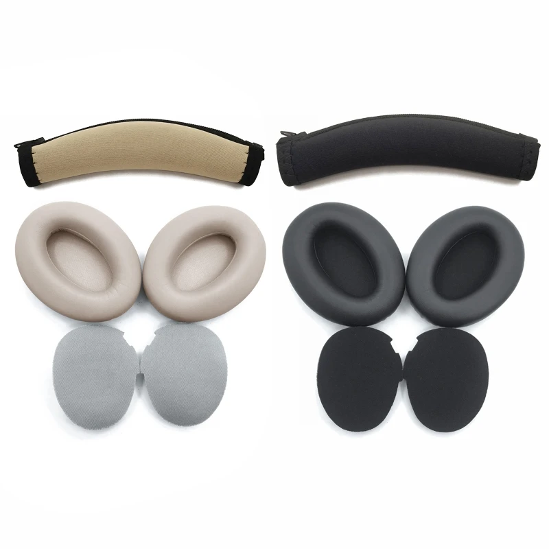 Replacement Memory Foam Earpads Cushion for Sony WH-1000XM3 1000XM3  MDR 1000X WH-1000XM2 Headphones Ear pads Earcups Headbeam