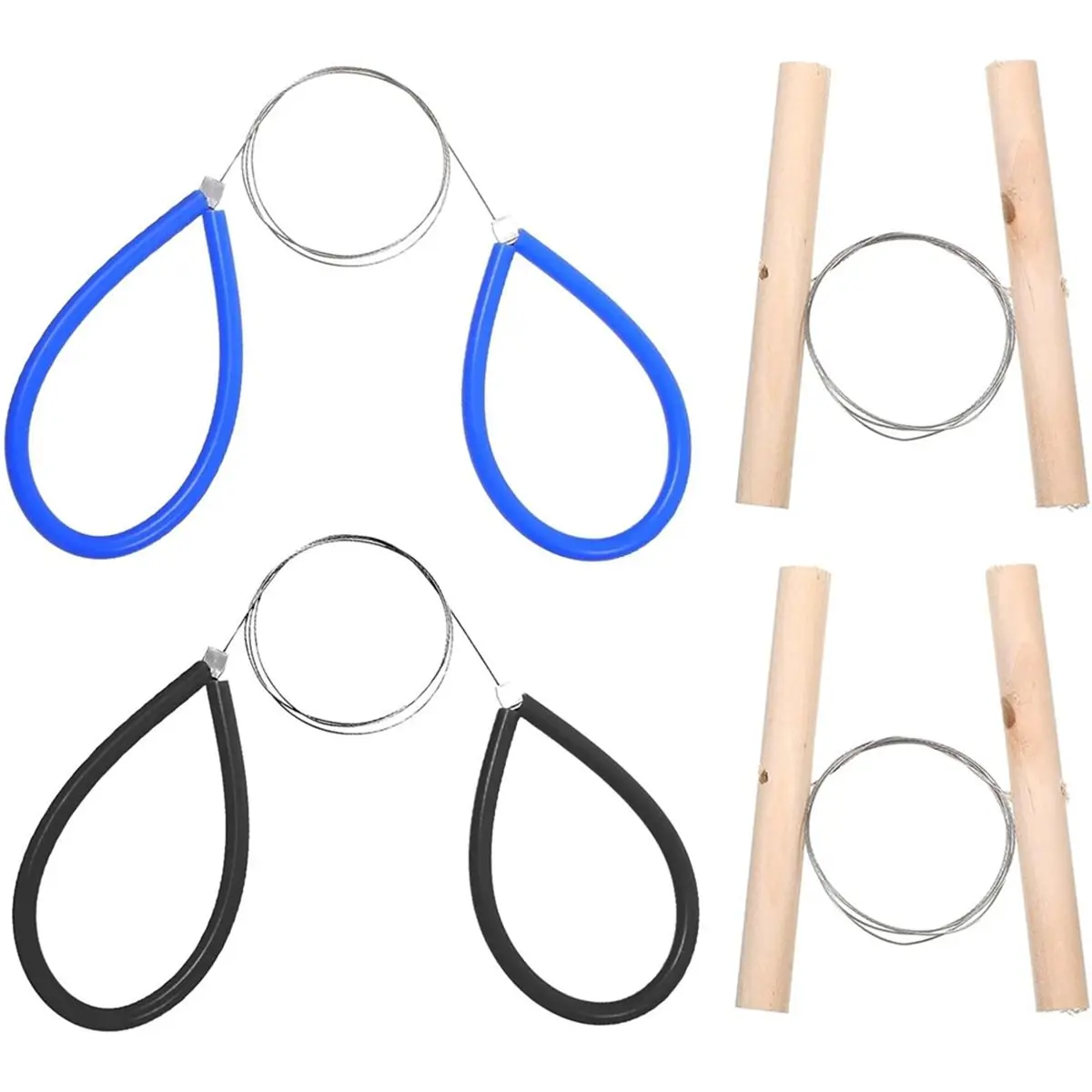 Budget-Friendly-4PCS Wire Clay Cutter, 26.4Inches Wood Handle Cutting Pottery Tool Cheese Dough Cutting Pottery Tools Cut Off To