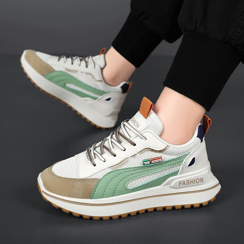 

Men's fashion casual shoes Breathable wear sports shoes Thick soles comfortable shock absorption men's shoes running shoes