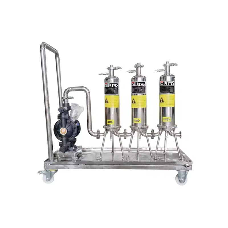 high quality portable water filter stainless steel water filter machine with filter cartridge