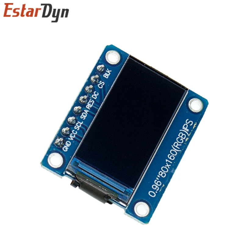 0.96 / 1.3 Inch Ips 7P Spi Hd 65K Full Color Lcd Module St7735 Drive Ic 80*160 (Niet Oled) Voor Arduino