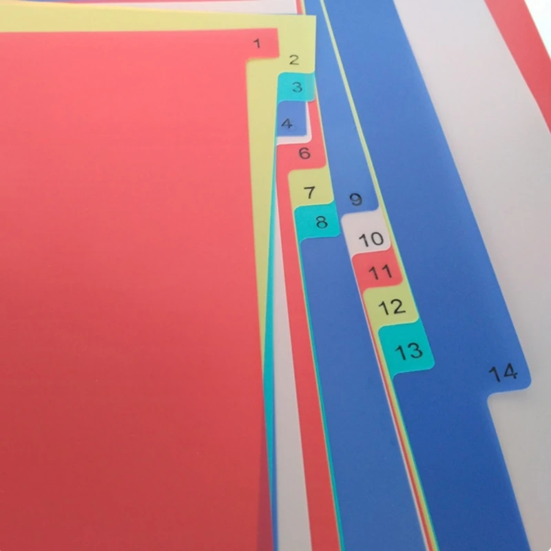 2023 ใหม่ 31 แผ่น A 4 ตัวแบ่งไฟล์ตัวแบ่งเรื่องตัวแบ่งโฟลเดอร์สีตัวแบ่งโฟลเดอร์สำหรับนักเรียน