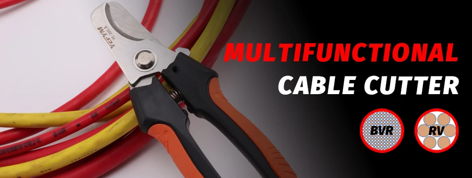 YE-205/205A Cable Cutter Stripper Pliers Industrial Level Cutter Ability 24mm²/38mm² Diameter 10mm/16mm 5CR13 Steel Tools