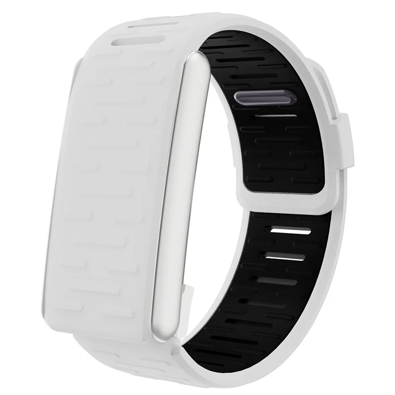 

Твердый силиконовый ремешок Sportflex, мягкий водонепроницаемый ремешок для спортивного браслета WHOOP 5,0, белый