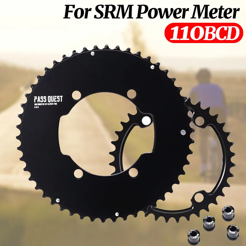 

Звездочка 110 Bcd 4 Винты для счетчика мощности Srm Пластина для шоссейного велосипеда Bcd110 Двойное кольцо цепи Aero 2x Коронки 52 36 54 40 50 34