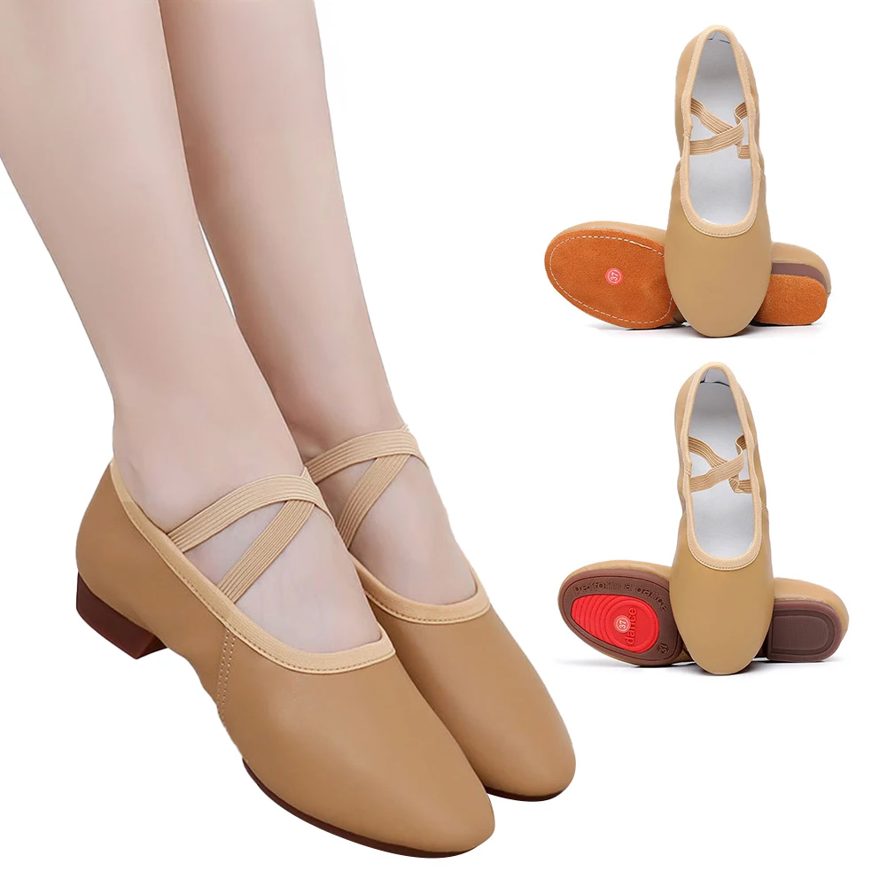 

Женские туфли для танцев с мягкой подошвой и ремешком 2 см, обувь для преподавателей, балетные туфли, обувь для классических танцев, тренировочные туфли, эластичные танцевальные туфли