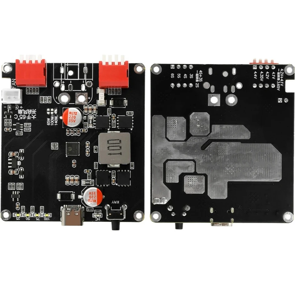 IP2366 自動温度制御 140W 双方向急速充電モジュール 2-6S リチウムイオン電池充電ボード