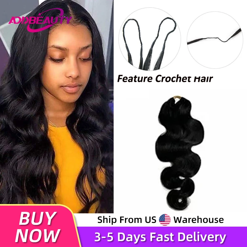 

Body Wave Crochet Human Hair 60g/pc Pre-separated Crochet Hair Extensions Feature Crochet Human Hair Extensions USA Warehouse