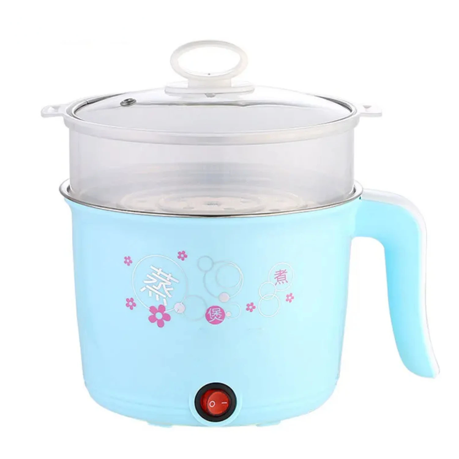 Portable Mini Compact Multi-functional Electric Hot Pot Cooker with EU Plug for 1-2 People, Convenient Heating Pan and Cooking P