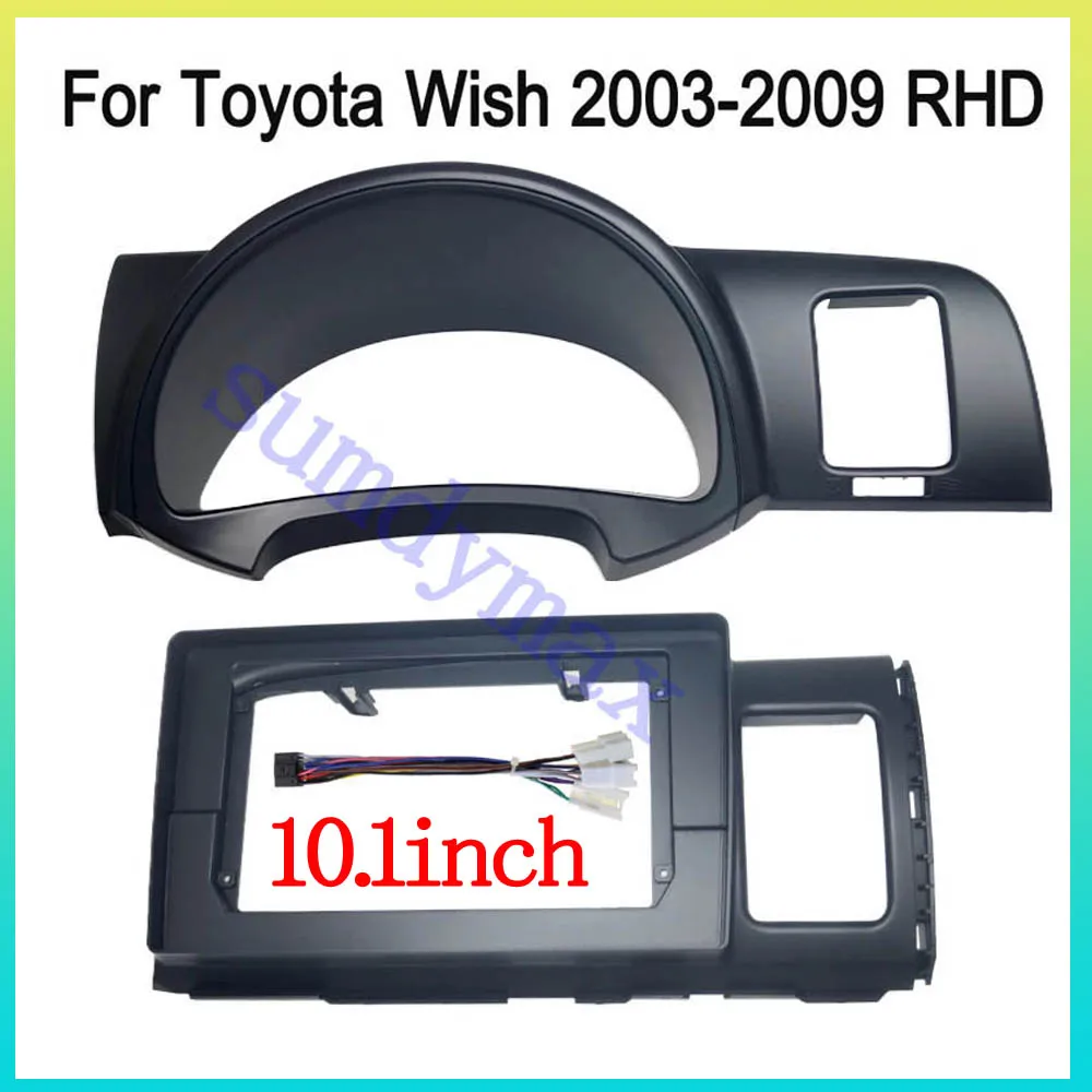 

10,1 дюймовый 2DIN автомобильный DVD Android GPS рамка Fascia Decoder для Toyota wish 2003-2009 Android радио приборная панель в комплекте