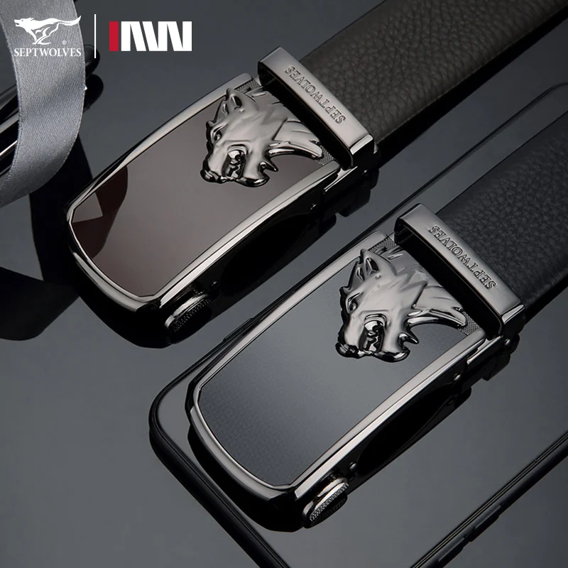 septwolves-new-men's-belt-faionable-bla-top-layer-cowhide-soft-outerwear-auatic-bule-waist-belt-leather-accory