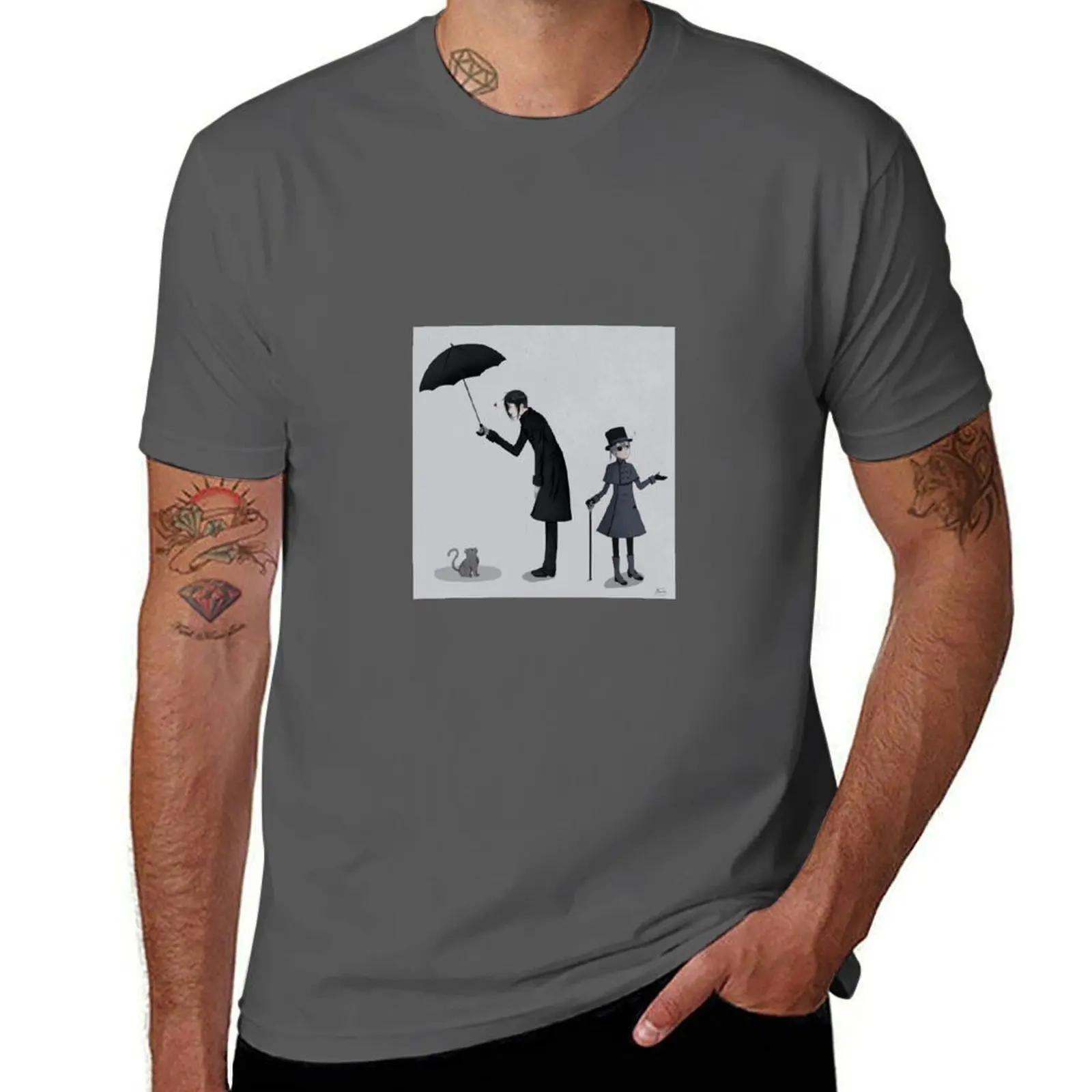 Rainy Day T-Shirt Worker Basic Short Sleeve Tee