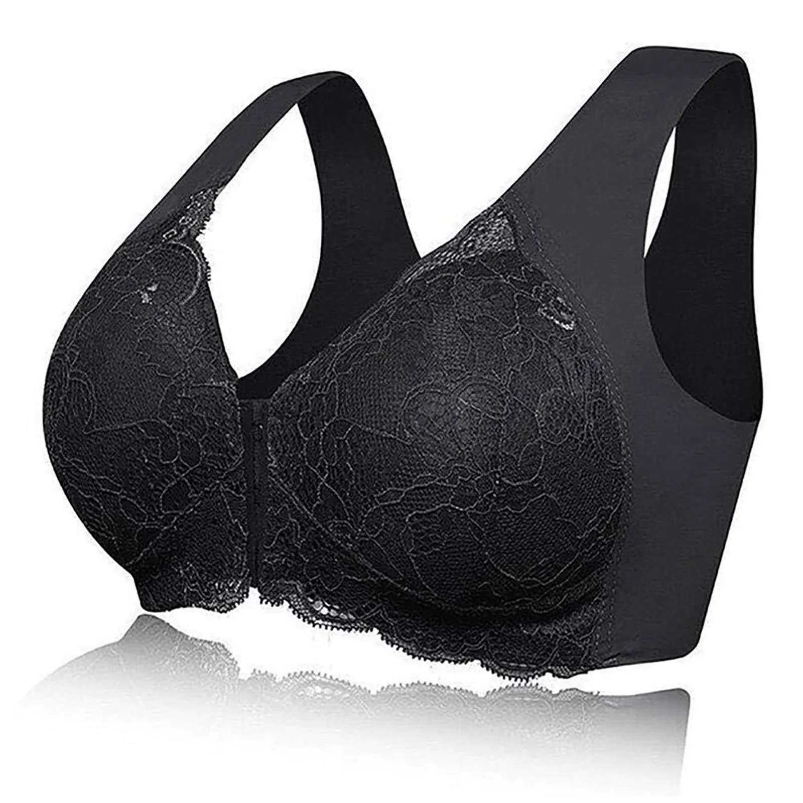 

New Wireless Bras For Women Front Closure Bra Pads Big Size 5XL Bralette Push Up Brassiere Tube Top Vest Plus Size Underwear