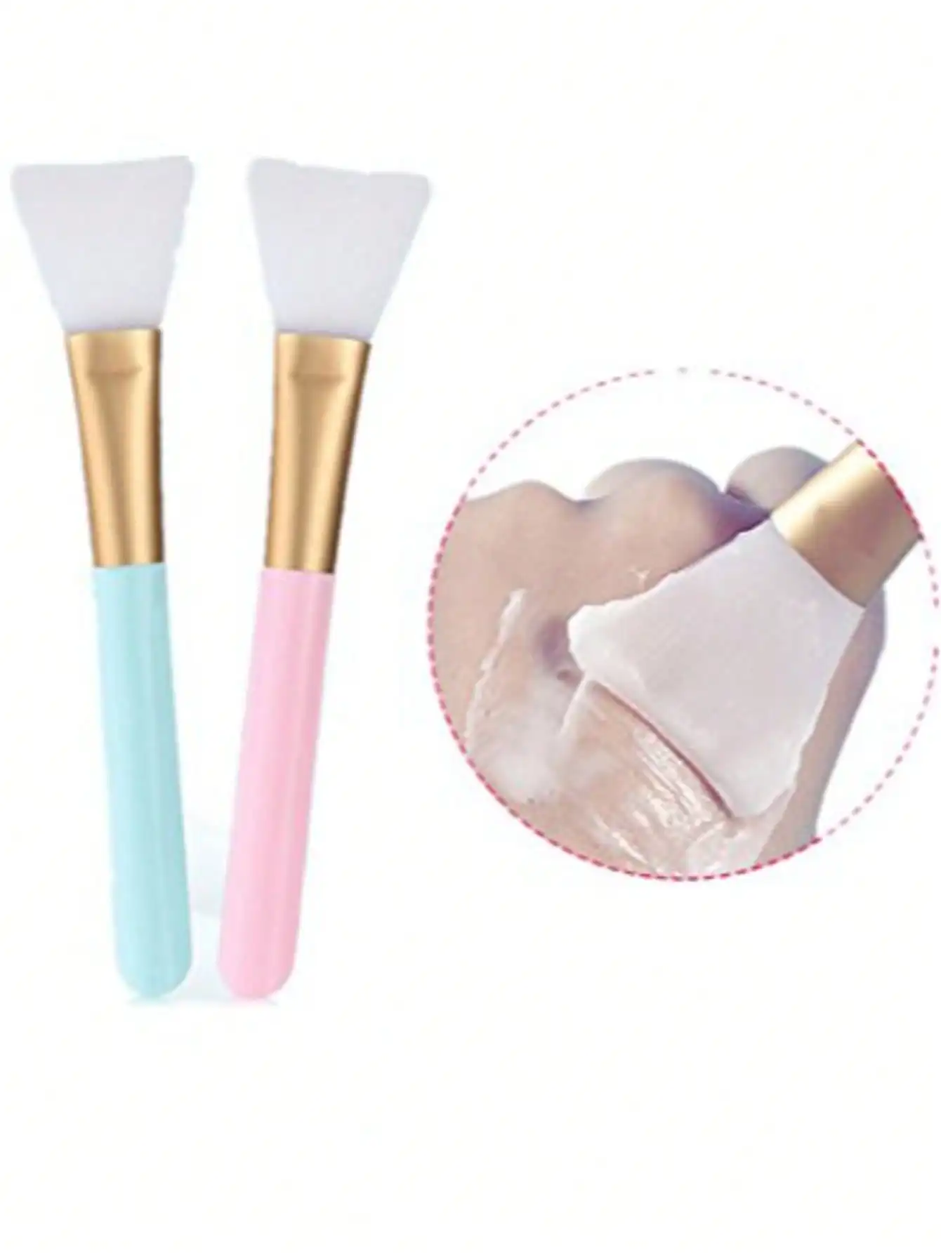 

2 facial mask beauty tools Soft silicone facial mask