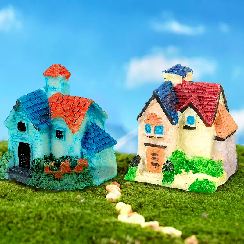 

3Pcs Miniature Resin Houses for Tabletop Villa&Cottage Outdoor Garden Landscape Wargaming Terrain Building Scenery Figures Decor