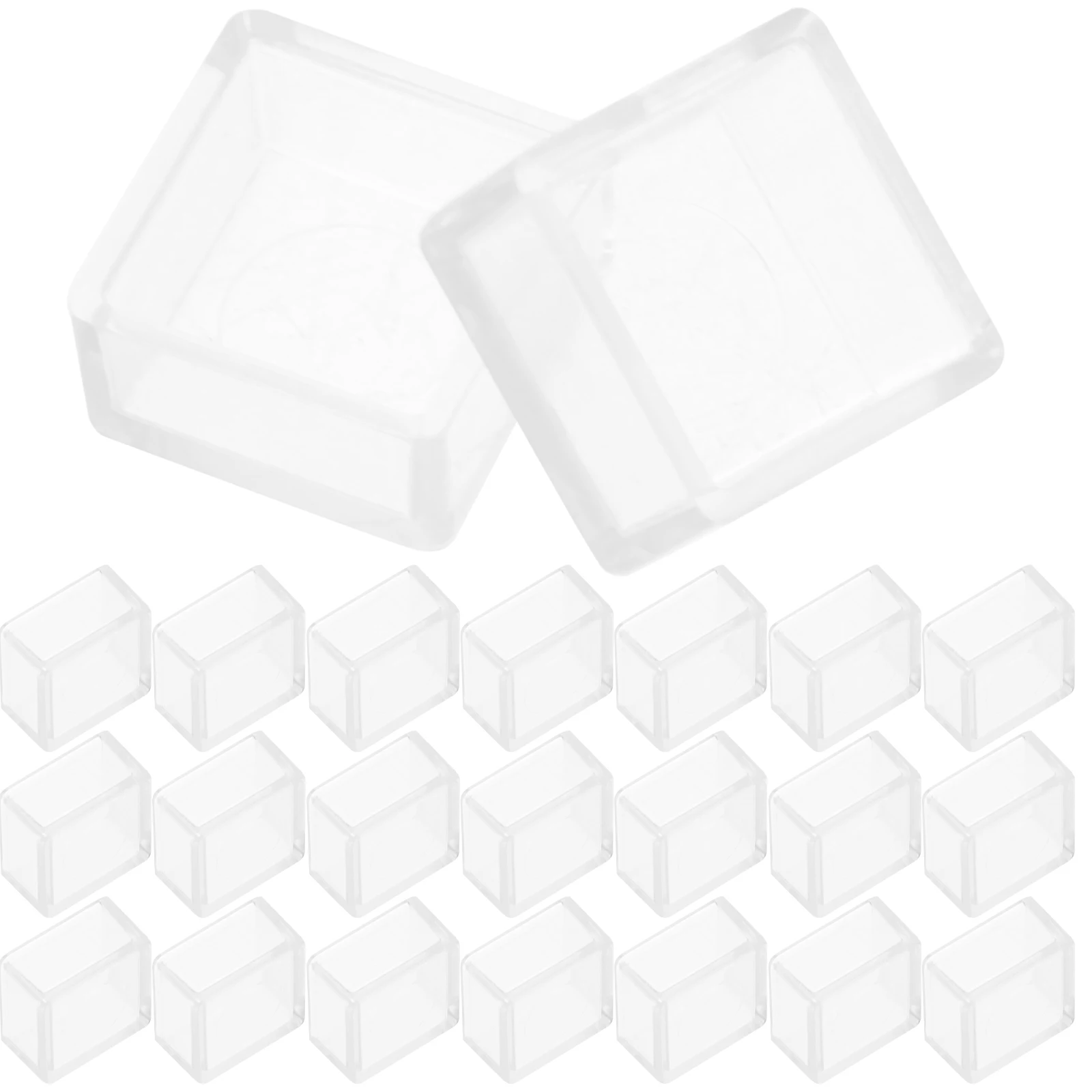 

25pcs Watercolor Paint Grids Empty Plastic Half Pans Travel Palette Lightweight for Artists Students Beginners