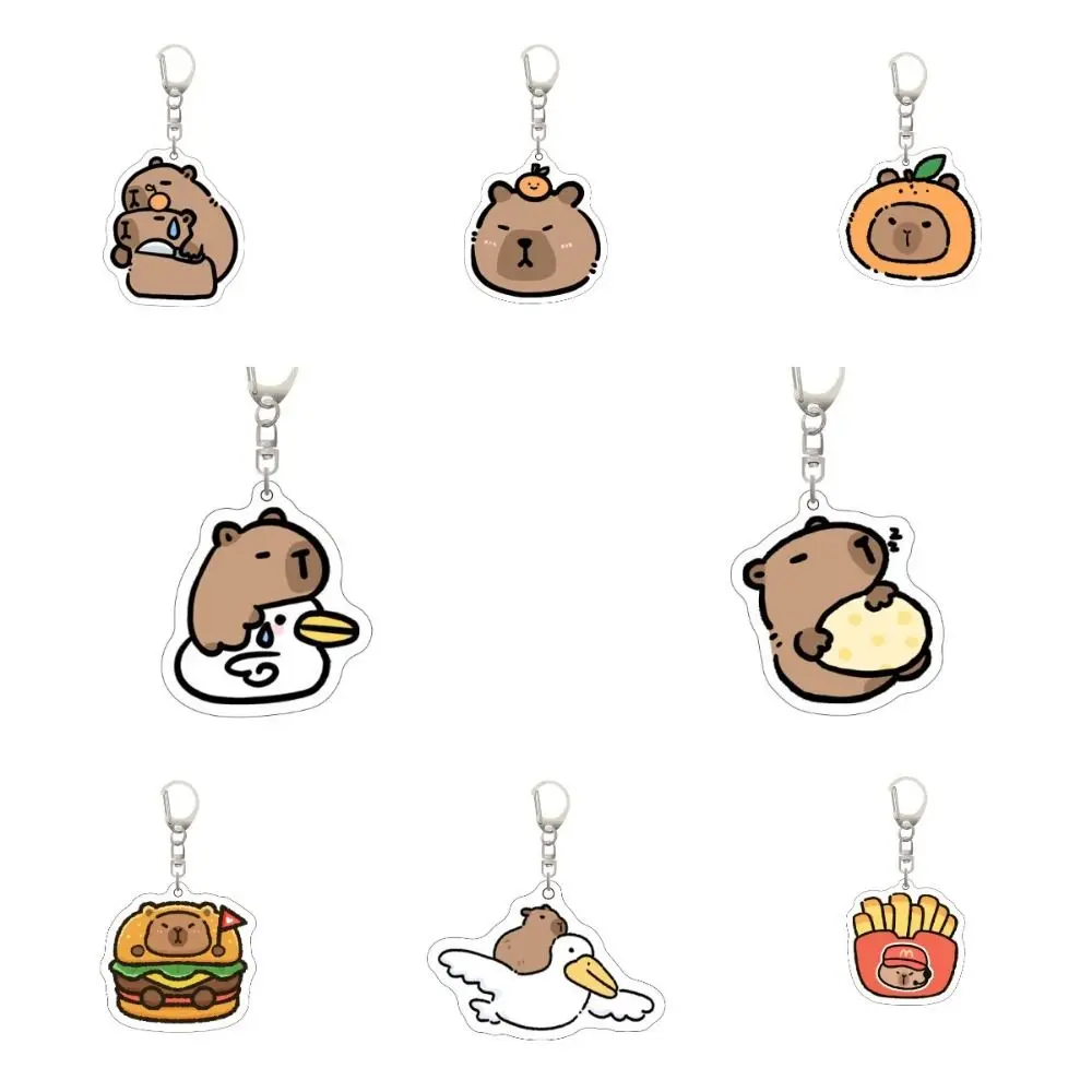 

Birthday Gift Capybara Capybara Acrylic Keychain Creative Cute Capibara Bag Hanging Funny Acrylic Kapibara Pendant Bag Hanging