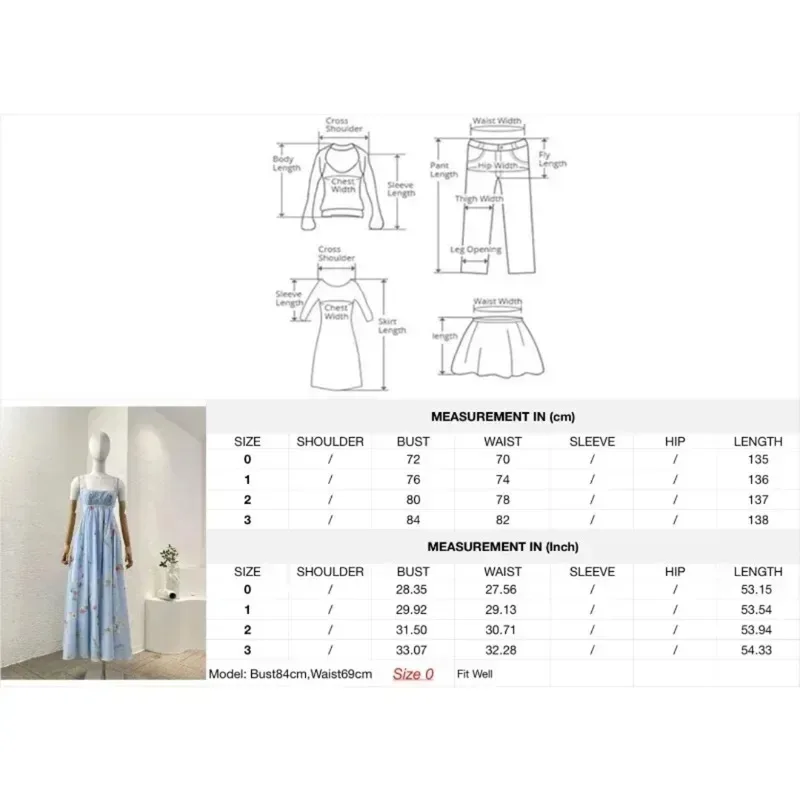 Bawełniana Sukienka Midi Damska Bez Rękawów na Ramiączkach Spaghetti z Wycięciami, Elegancki Kwiatowy Wzór, Niebieska, Wysoka Jakość, Lato 2025