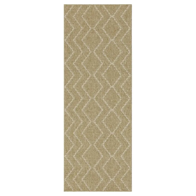

Earth GC_NTL1011 Jute/White 2 ft. 7 in. x 7 ft. 3 in. Indoor/Outdoor Area Rug