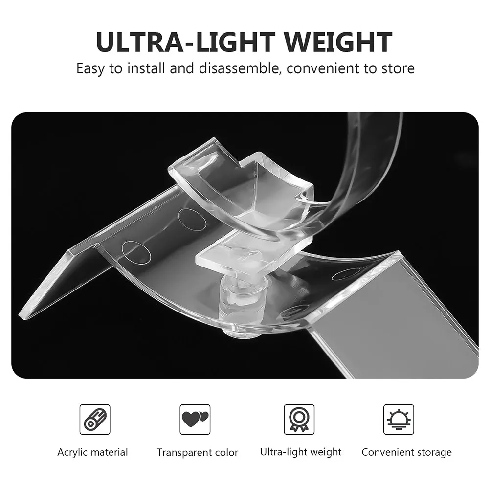 

20 шт. Прозрачные акриловые подставки для браслетов и часов, прочные и легкие держатели для демонстрации коллекций