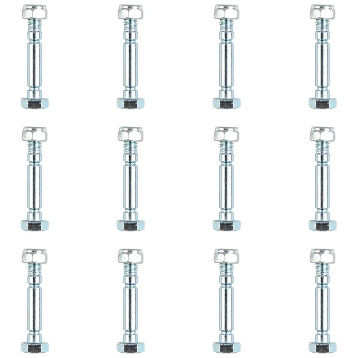 [T28C] 12pcs Snow Blower Shear Pins Bolts and Nuts Set 303160355P/303160355 Replacement Parts for Snow Blower