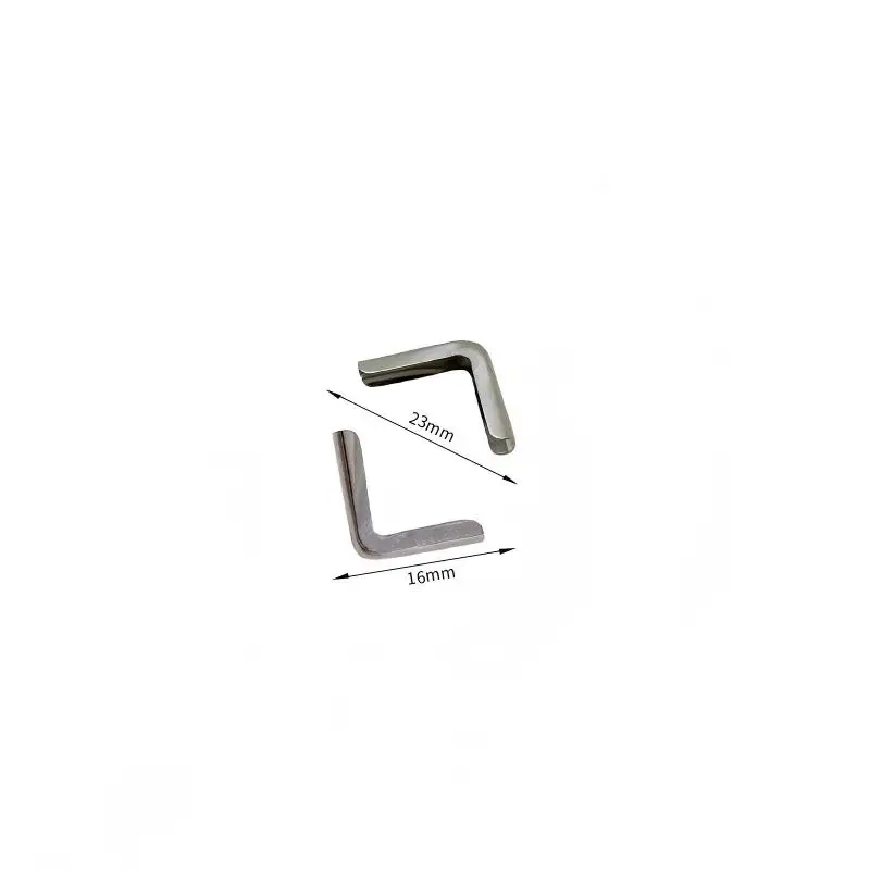 40PCs Metal Book Corner Scrapbooking Album Menu Folder Corner Protectors Book Decoration Silver Tone 14.5x14.5x2mm cp1615