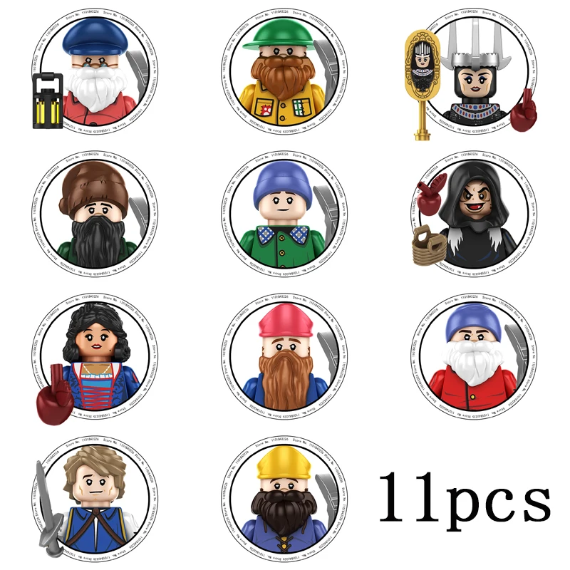 

TP1041 New Snow White Set Building Blocks Evil Witch Prince Queen Mini Action Figure Toys