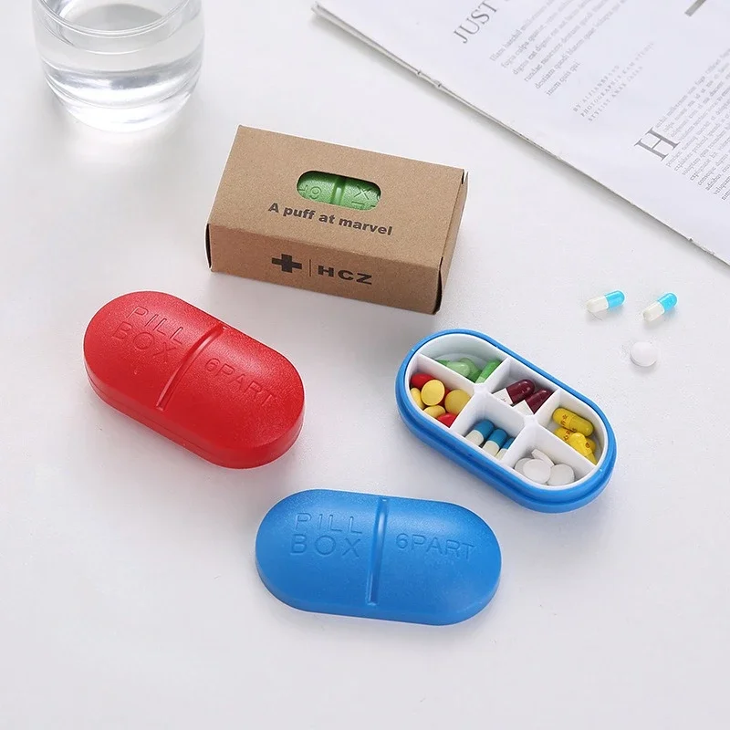 Candy Travel Pill Organizer Moisture Proof Pills Box Daily Pill Case Plastic Tablet  Medicine Vitamin Holder Container Organizer