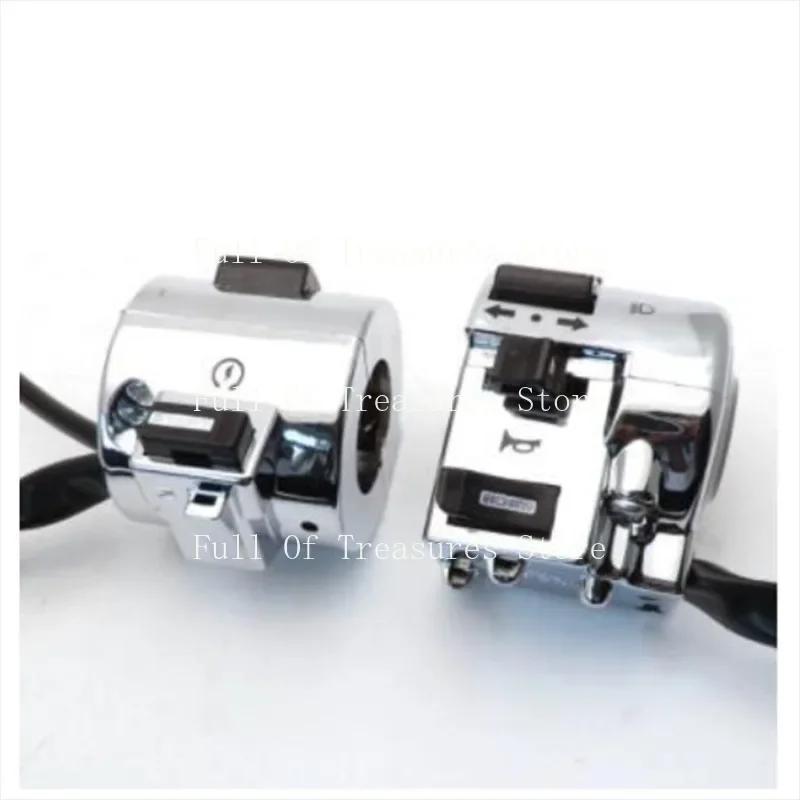 1 Pair Right and Left Side Chrome Plated Control Switch for GY6 Moped Retro Scooter 50cc 125cc 150cc