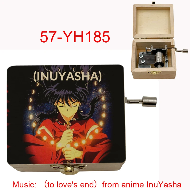 To Love\'s End Futari no Kimochi from anime movie InuYasha Wooden Music Box Chritmas party New Year girlfriend wife Gift