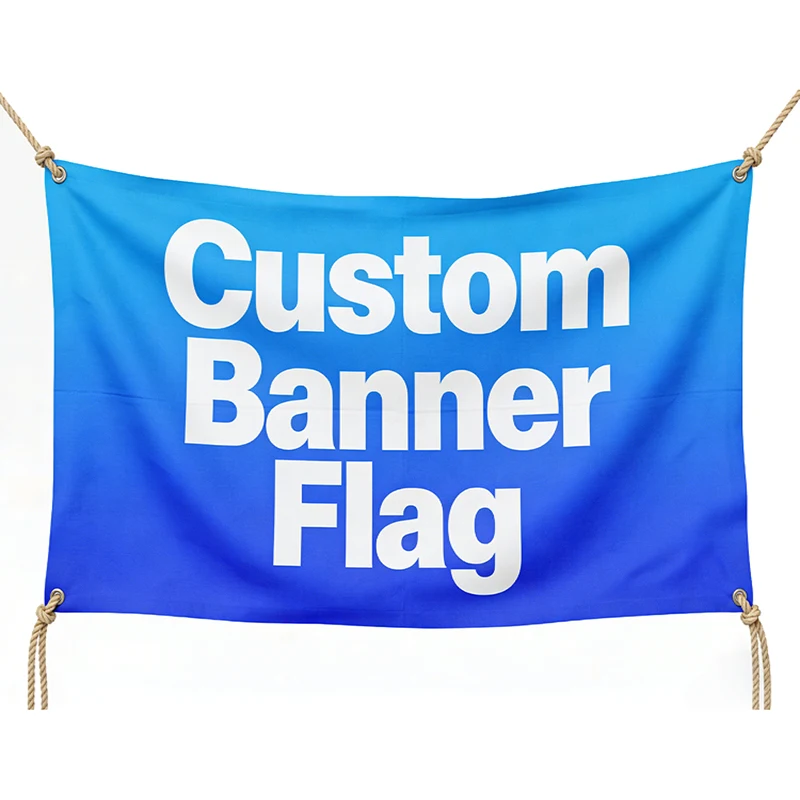 Any Size Custom Banner Flag Logo Suitable for Outdoor Campfires Family Dinners Birthday Parties and Other Festivals Can Be Hung