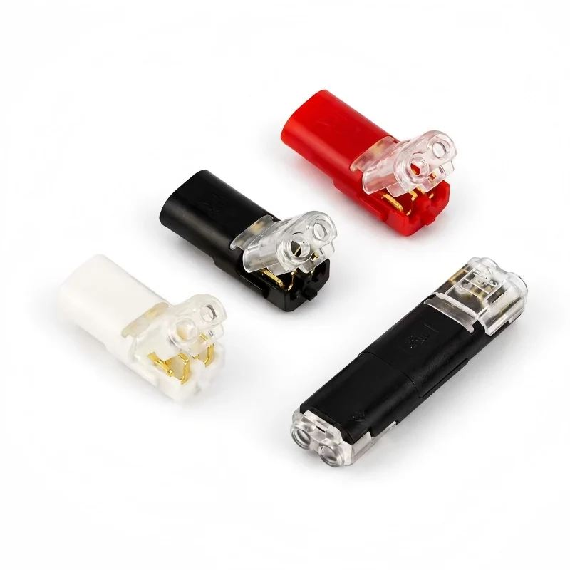 20/50/100 Stück D2 2-Pin Wasserdichter Schnellverbinder Kabelstecker für Auto-LED-Niederspannungsverkabelung