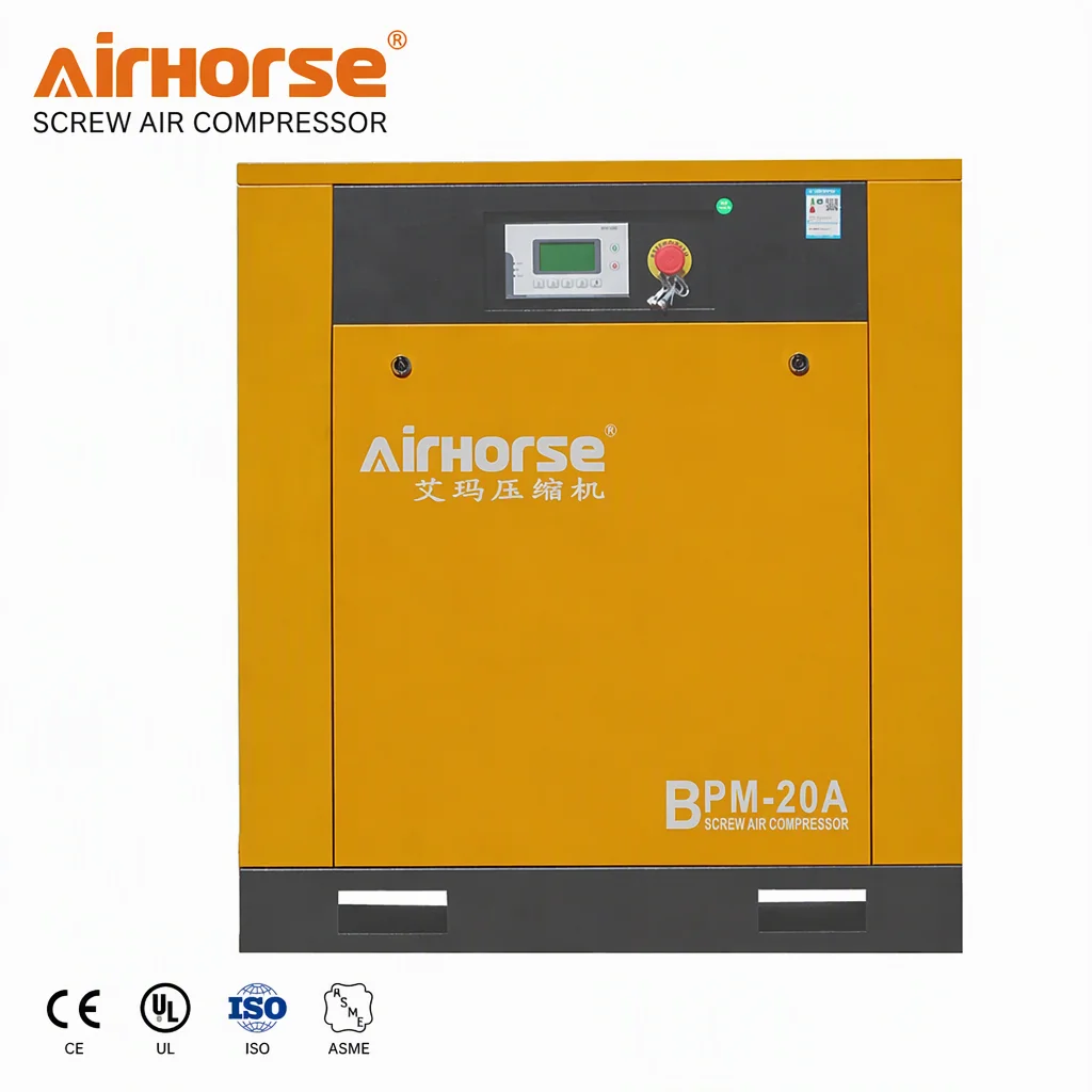 Silent Screw Air Compressor 4kW 5.5HP 7.5kW 10HP Belt Driven Air Compressor Machine
