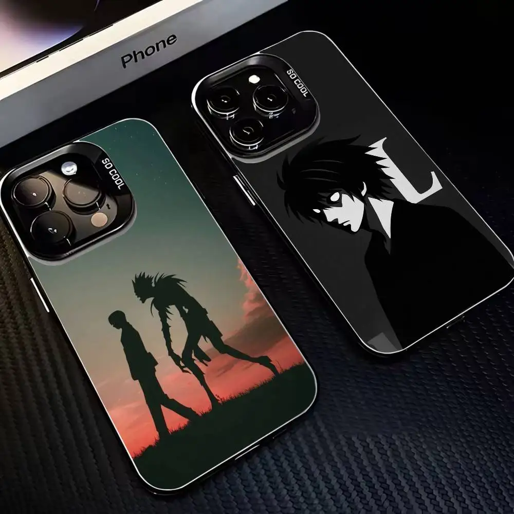 

GIRL D-Death Note Phone Case For iPhone 16,15,14,13,12,11,Mini,Pro,MAX Black Matte Shockproof Cover