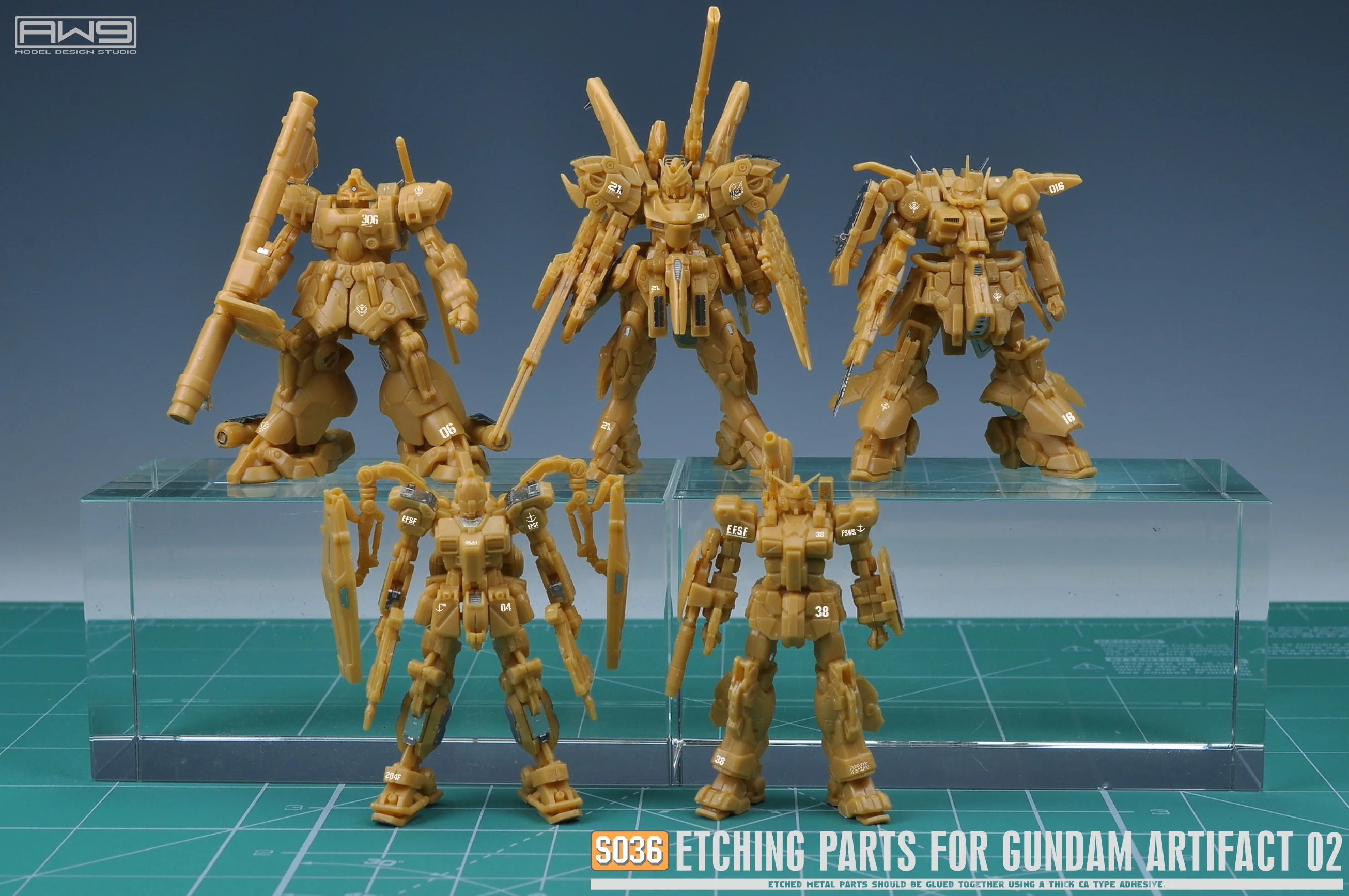 Для артефакта 02 Dom Tropen Zaku III V2 Assault Buster GM FA-78-1 полная защита AW9 подробные Вытравленные листы набор водных слайдов наклейка S36