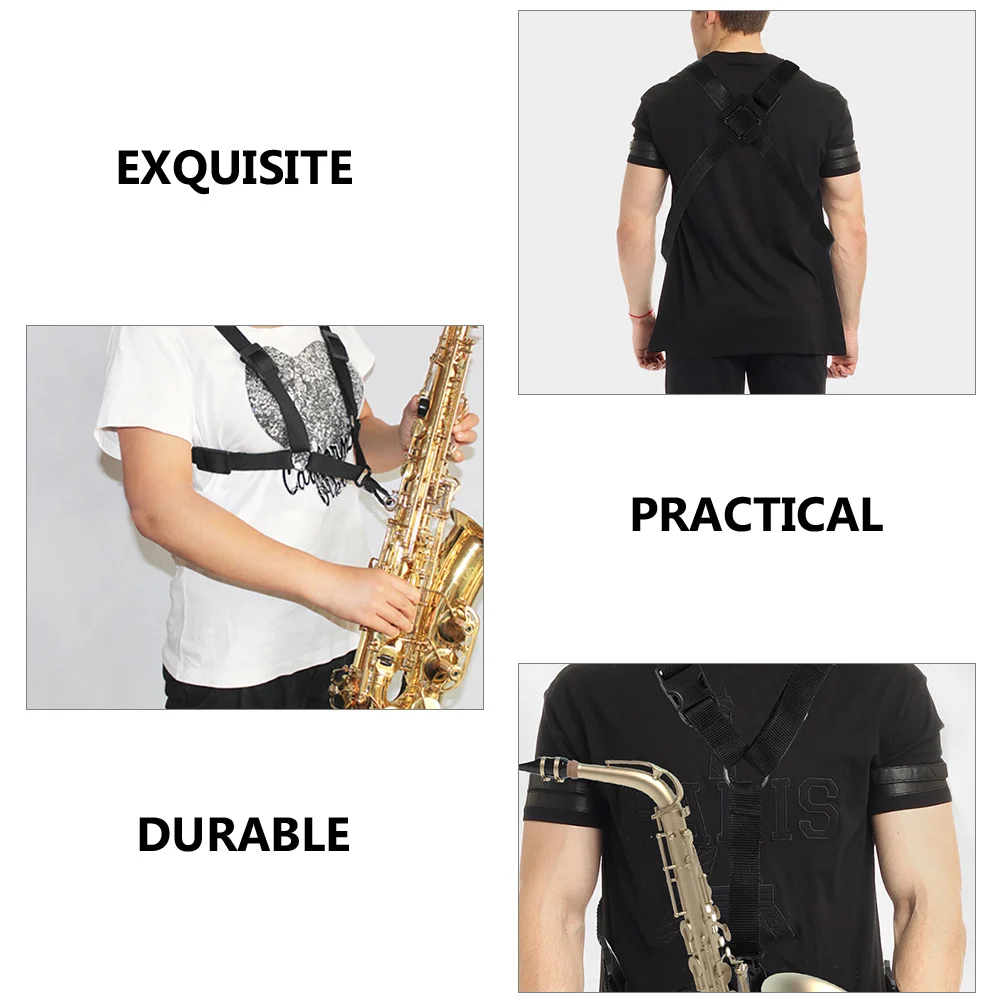 

2 Pcs Saxophone Shoulder Strap Replacement for Adjustable Holder Neck Plastic Tenor