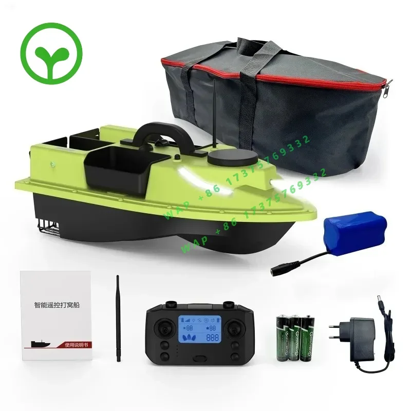 【Best-selling】D19 GPS Fishing Feeder Boat Ship RC Bait Boat 500M Wireless Remote Control Fishing Bait Boat With 4 Bait Containe