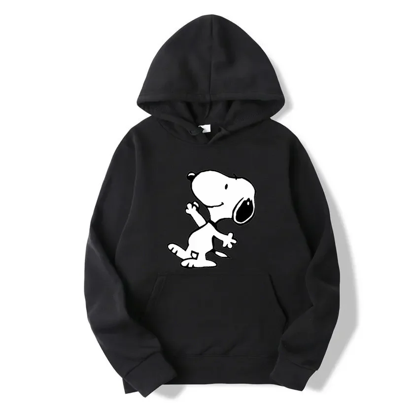 Snoopy Cartoon Anime Women Hoodie Spring Autumn Casual Men Sweatshirt 2024 New Fashion Couple Oversized Pullover Tops