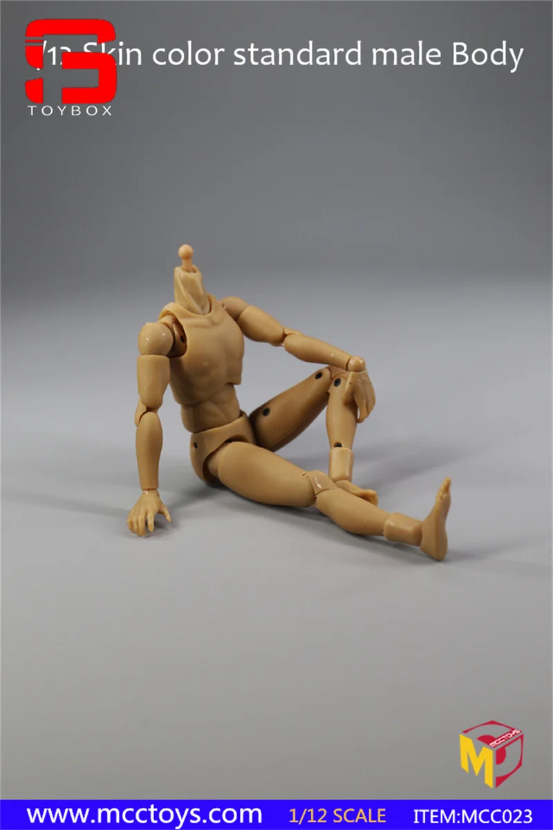 MCCToys MCC023 Scala 1/12 Modello corpo articolare standard maschile 6'' Soldato Action Figure Giocattoli corpo super flessibili