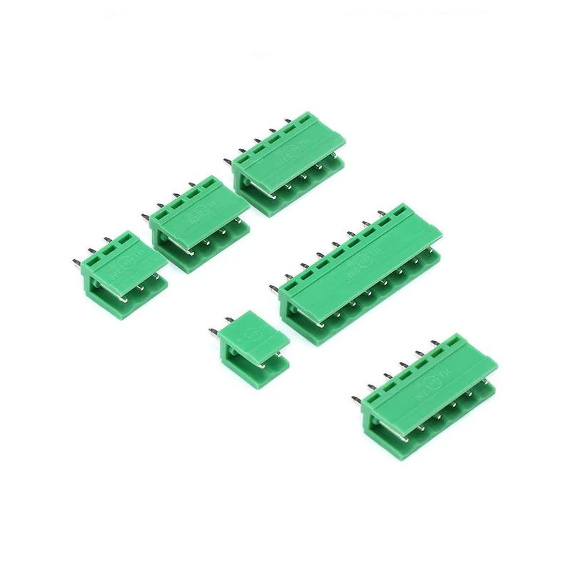 

10pcs HT3.96 2P/3P/4P/5P/6P/8P Pitch 3.96mm 300V 10A Wire Connector Green Straight Needle Socket Terminal Block