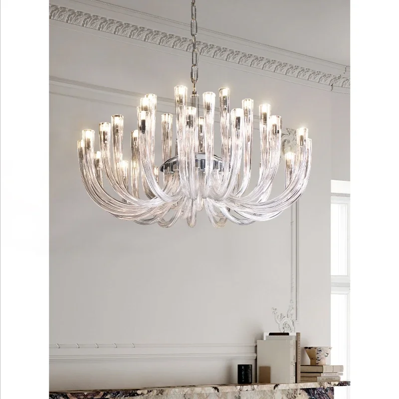 Modern LED Style High-end Minimalist Designer Same Style Pendant Lights Living Room Lamp Luxury Restaurant Chandelier Light