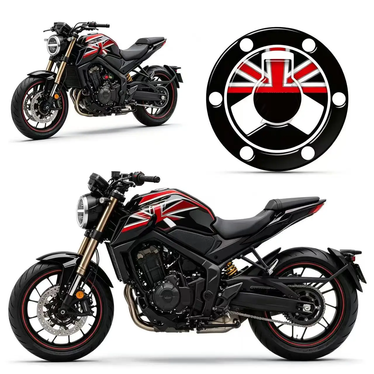 Motorcycle Sticker For Triumph 6 Holes From 2020 Motorcycle Gas Tank Cap Protector