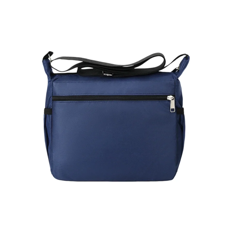 Multi-Zipper Pocket Men Shoulder Crossbody Bag, Large Space Casual Messenger Bag for Outdoor Daily Use