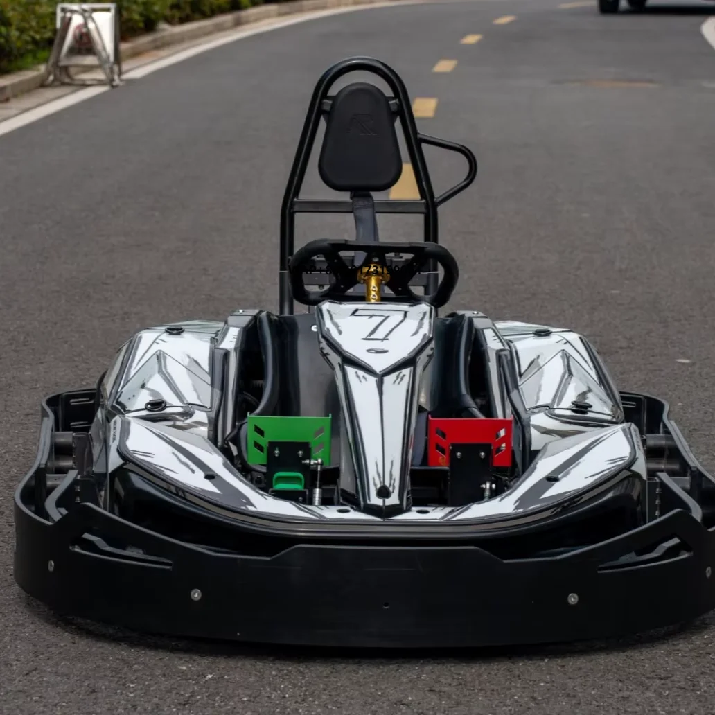 High-Performance Outdoor Rear-Drive Electric Adult Go-Kart with 64V Dual-Buffer Protection and Racehub Smart System