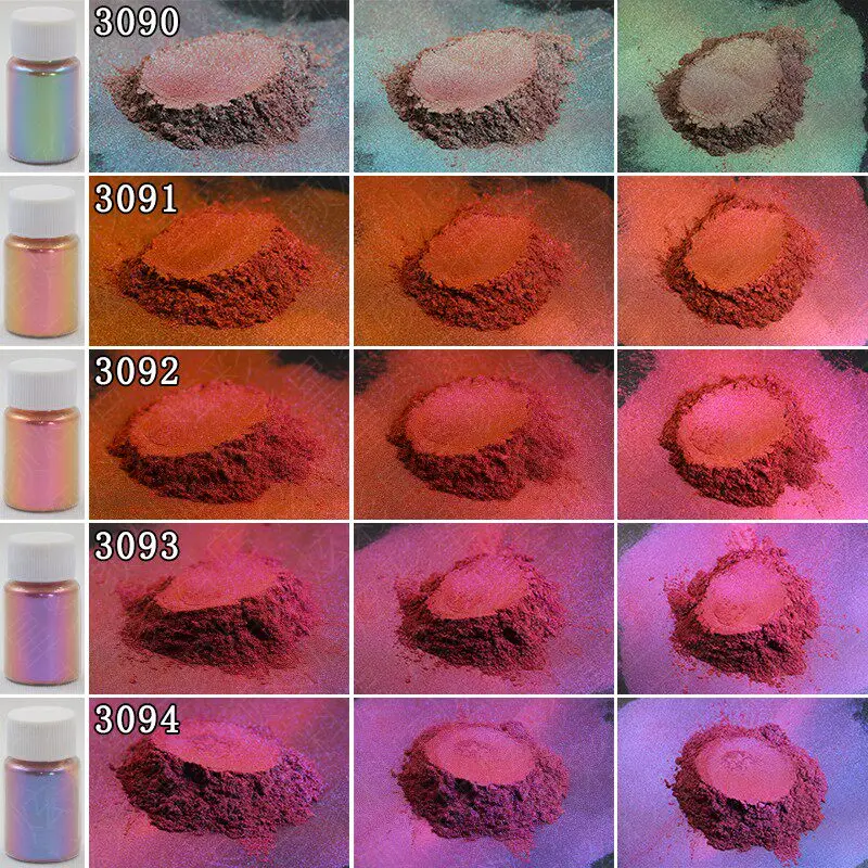 25 Automotive Color Changing Chameleon Paint Pearls Pigment  Color Shift Mica Powder Pigment for Epoxy Resin/Craft Art