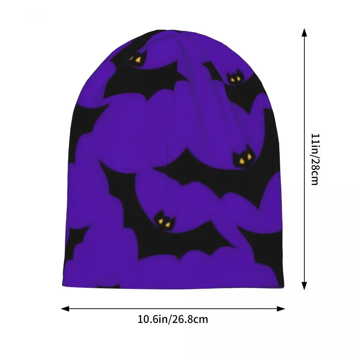 Halloween Bats Beanie Hats Funny Animal Knit Hat Outdoor Head Wrap Men Women Caps Autumn Winter Pattern Vintage Bonnet Hats Gift