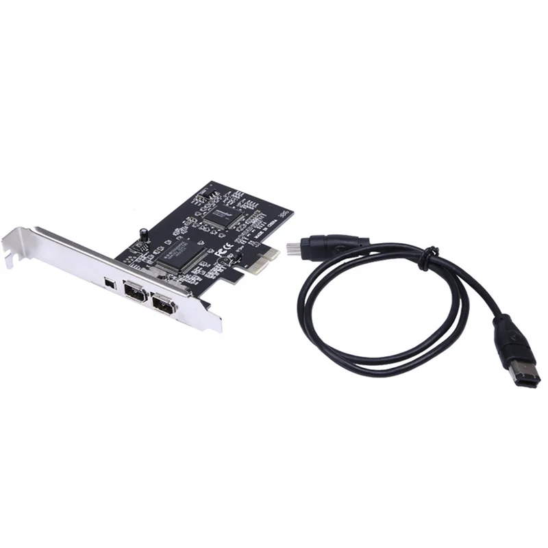 

SB-PCI-E 1X To 16X 1394 PC Capture Expansion Card With 6Pin To 4Pin For Firewire Pcie Card Desktop Computer