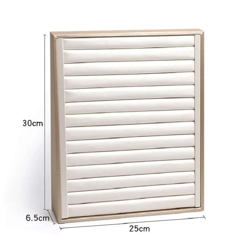 Premium PU Leather Vertical Jewelry Display Rack - Ring, Earring, Necklace, Pendant Stand for Jewelry Store Counter Showcase