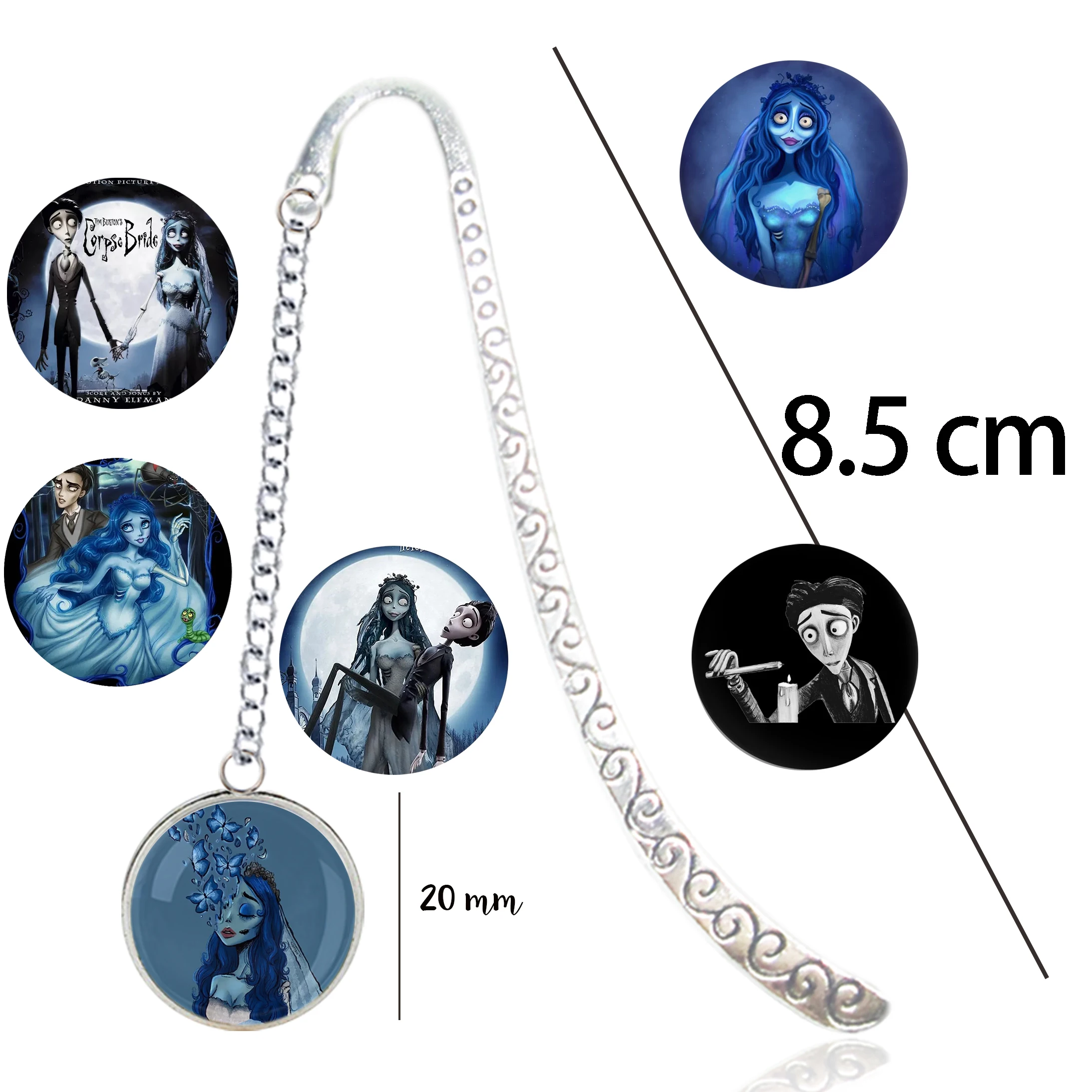 Mental Bookmark - Tim Burton Emily The Corpse Bride - Victor Worm Butterfly Emily Victoria Concept Wedding Vow Canvas Book Mark